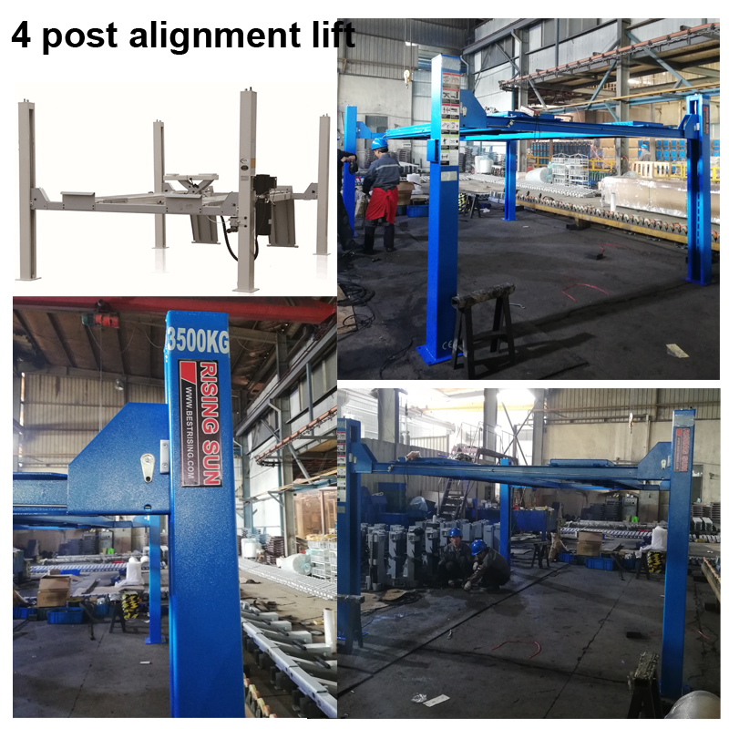 3500kgs Hydraulic 4 post wheel alignment lift 