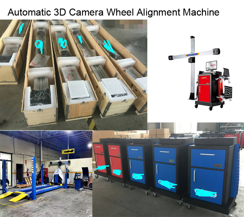 AUTOMATIC 3D CAMERA WHEEL ALIGNMENT MACHINE