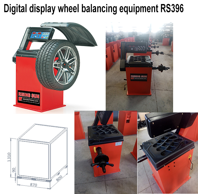 RS396 digital display car wheel balancing equipment