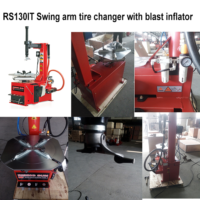RS130IT SWING ARM TIRE CHANGER WITH BLAST INFLATOR