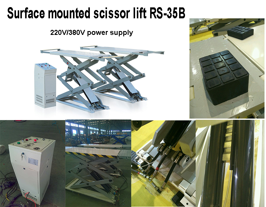 RS-35B surface mounted scissor lift